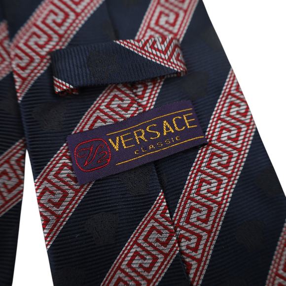 Vintage Versace V2 Medusa Head Neck Tie - Picture 6 of 6